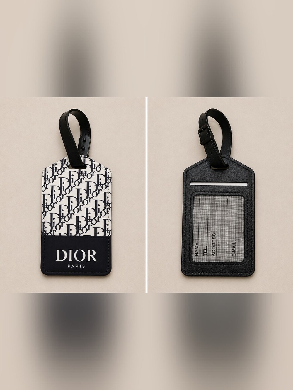 Luggage Tag With Black Strap